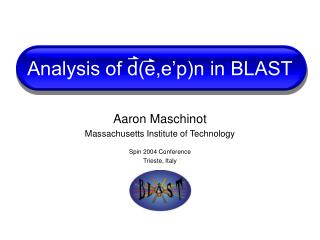 Analysis of d(e,e’p)n in BLAST