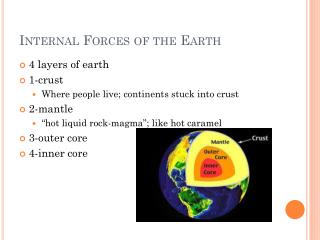 Internal Forces of the Earth