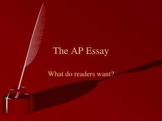 The AP Essay