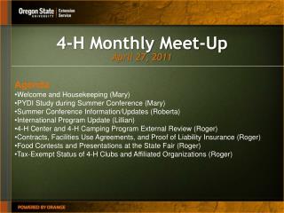4-H Monthly Meet-Up