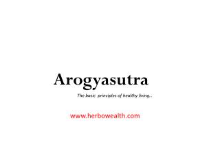 Arogyasutra