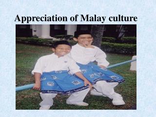 Appreciation of Malay culture