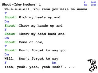 Shout – Isley Brothers 1