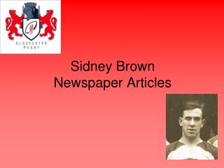 Sidney Brown Newspaper Articles