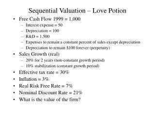 Sequential Valuation – Love Potion