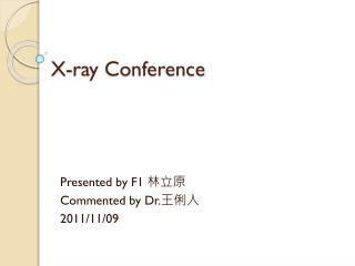 X-ray Conference