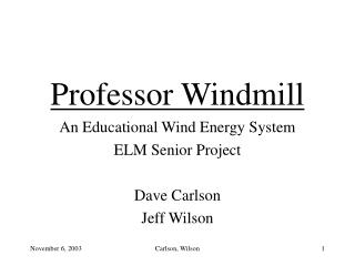 Professor Windmill