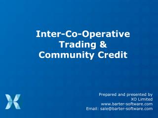 Inter-Co-Operative Trading &amp; Community Credit