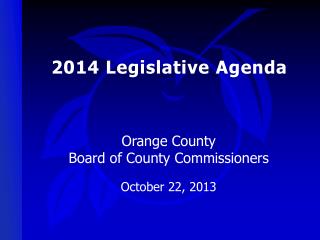 2014 Legislative Agenda