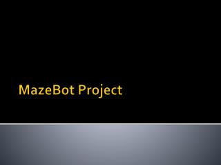 MazeBot Project