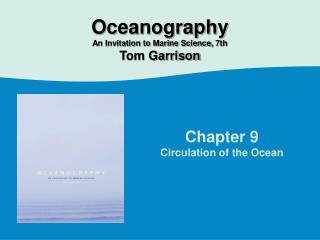 Chapter 9 Circulation of the Ocean