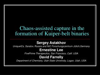 Chaos-assisted capture in the formation of Kuiper-belt binaries