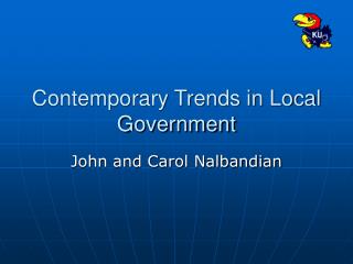 Contemporary Trends in Local Government