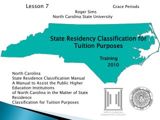 State Residency Classification for Tuition Purposes Training 2010