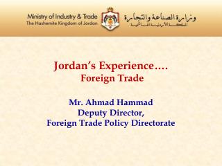Jordan’s Foreign Trade Policy