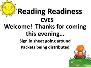 Reading Readiness CVES