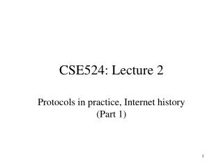 CSE524: Lecture 2