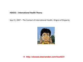 HS4331 – International Health Theory