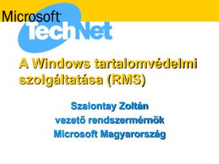 A Windows tartalomvédelmi szolgáltatása (RMS)