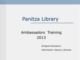 Panitza Library