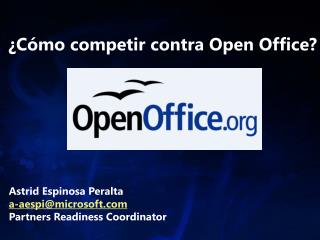¿Cómo competir contra Open Office?