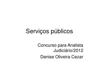 Serviços públicos