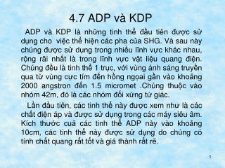 4.7 ADP và KDP