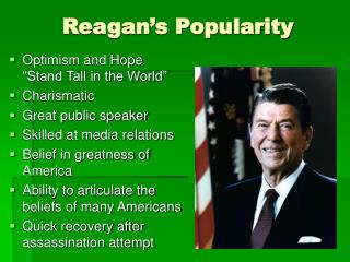 Reagan’s Popularity