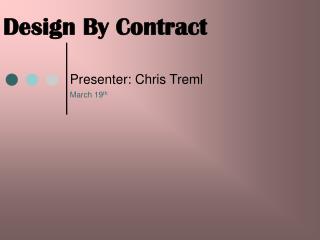 Design By Contract