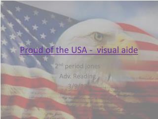 Proud of the USA - visual aide