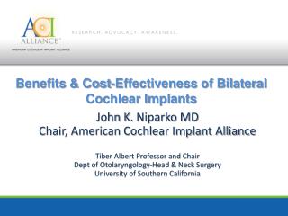Benefits &amp; Cost-Effectiveness of Bilateral Cochlear Implants