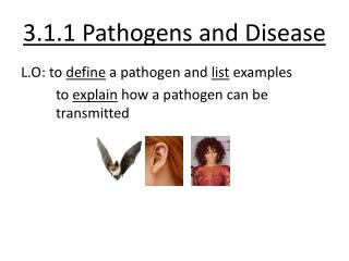 3.1.1 Pathogens and Disease