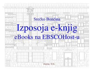 Srečko Bončina Izposoja e-knjig eBooks na EBSCOHost -u