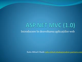 ASP.NET MVC (1.0)