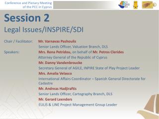 Session 2 Legal Issues/INSPIRE/SDI