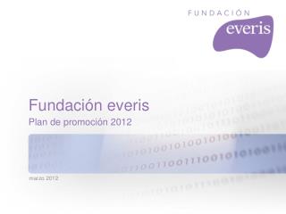 Plan de promoción 2012