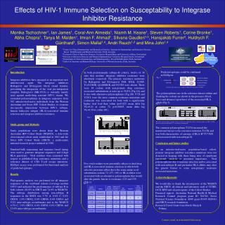Effects of HIV-1 Immune Selection on Susceptability to Integrase Inhibitor Resistance
