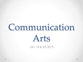 Communication Arts