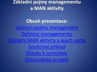 1. Významy pojmu management Management