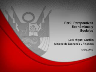 Perú : Perspectivas Económicas y Sociales