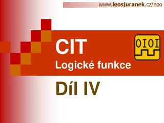 CIT Logické funkce