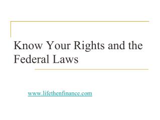 know your rights