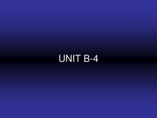 UNIT B-4