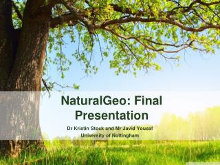 NaturalGeo : Final Presentation