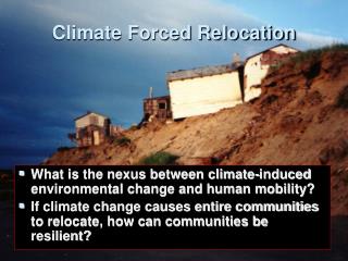 Climate Forced Relocation
