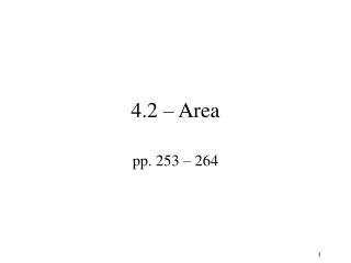 4.2 – Area