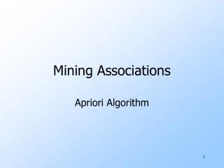 Mining Associations