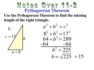 Calculating lengths of triangle sides (Pythagorean) - Free ...