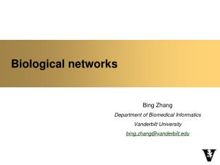 Biological networks