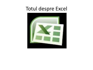 Totul despre Excel